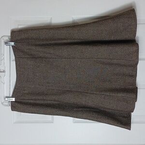 Dress Barn Wool Blend Skirt Tweed Flared A Line Office Work Wear Size 10